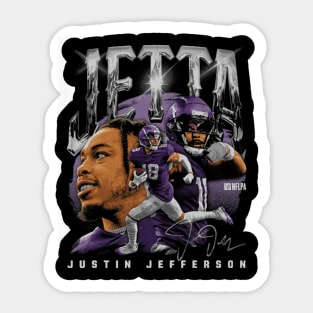 Justin Jefferson Minnesota Jetta Vintage Sticker